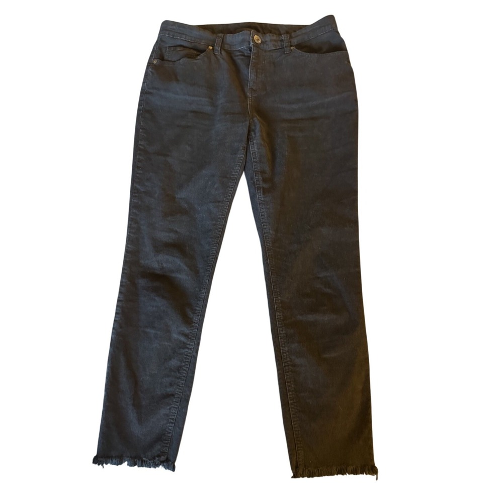 Style & Co Women's Skinny Gray Corduroy Jeans Cotton Elastane 5-Pocket 10